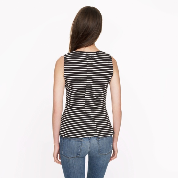 J.Crew Ponte Peplum Top - White - Picture 9 of 9